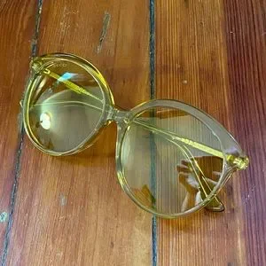Gucci | Accessories | Gucci Oversized Round Retro Neon 